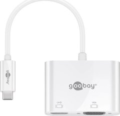 Goobay USB - HDMI - VGA Biely  (52430)