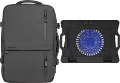 Natec Plecak Natec CAMEL PRO 17.3" (NTO-2116) + Podstawka chłodząca Natec Dipper 2 (NPL-2252)