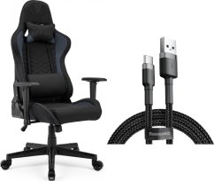 SENSE7 Spellcaster materiałowy czarno-niebieski + kabel usb
