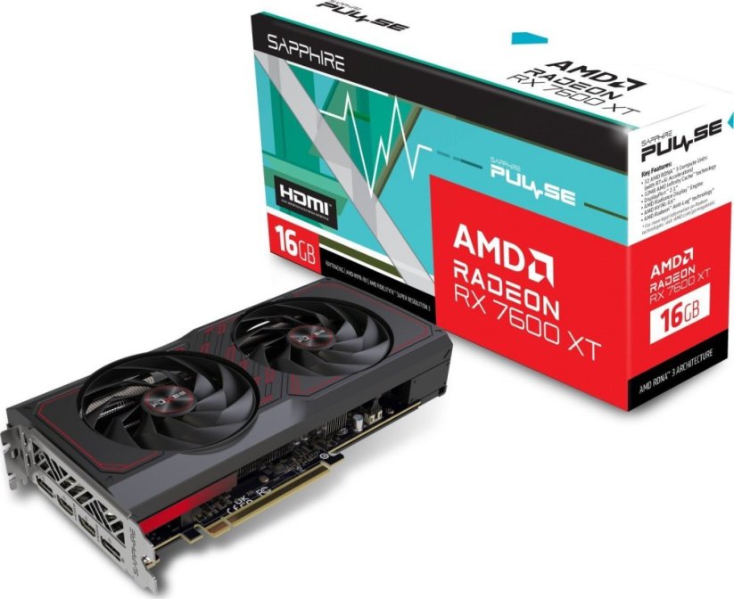 Sapphire Pulse Radeon RX 7600 XT OC 16GB GDDR6
