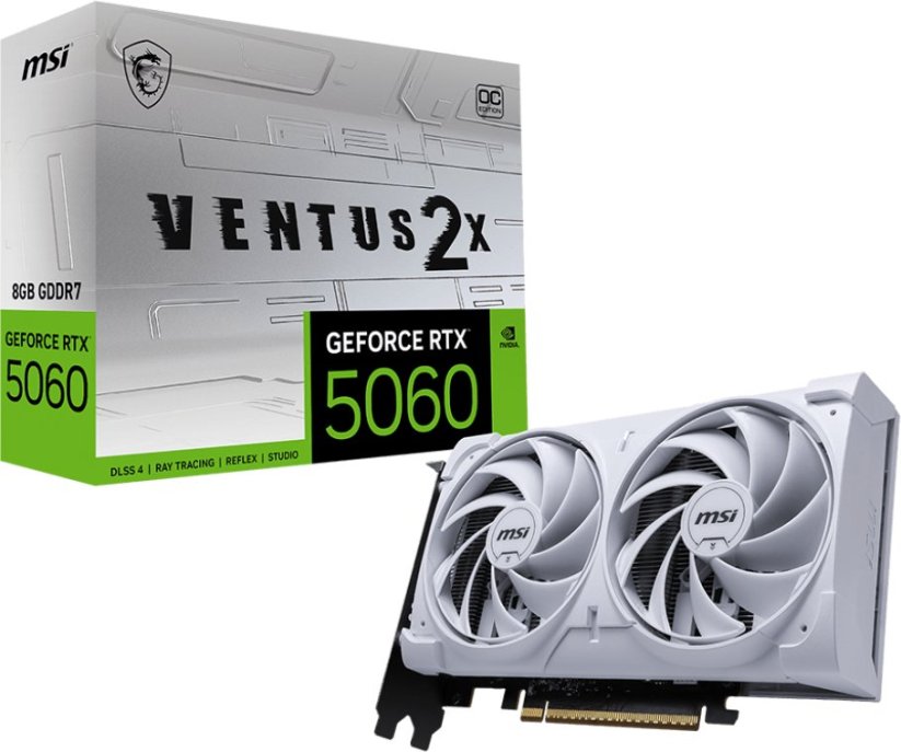 MSI GeForce RTX 5060 Ventus 2X OC White 8GB GDDR7 DLSS4