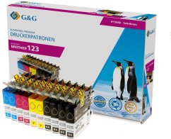 G&G Patrone Brother LC-123 XL- Sada 10 4x Čierny, 2x Cyjan, Magenta, Žltý