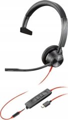 HP HP Poly Blackwire 3315 Monaural USB-C Headset +3.5mm Plug +USB-C/A Adapter