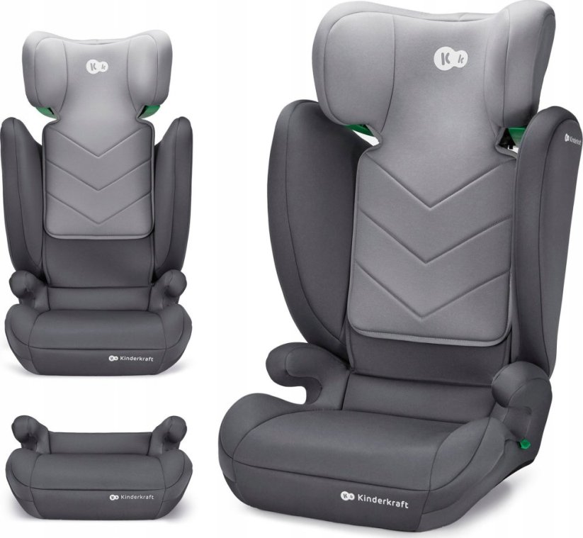 KinderKraft KINDERKRAFT autosedačka I-SPARK i-size 100-150cm grey