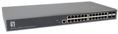 LevelOne Prepínač sieťový zarządzany L3 Gigabit Ethernet (10/100/1000) Sivý (GTL-2885)
