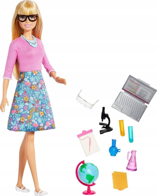 Mattel BRB KARIERA NAUCZYCIELKA Z NotebookEM GJC23 WB4
