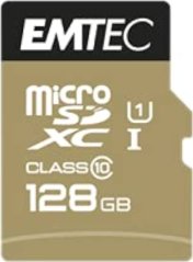 Emtec Elite Gold MicroSDXC 128 GB Class 10 UHS-I/U1 (ECMSDM128GXC10GP)