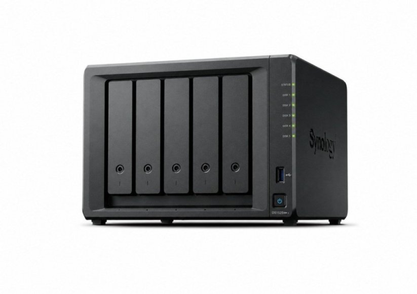 Synology | 5-zatokowy serwer NAS, AMD Ryzen, 2× 2.5 GbE, M.2 NVME, Tower (DS1525NEO+)