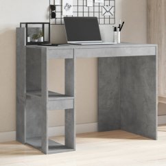 vidaXL Biurko, szarość betonu, 103,5x56,5x94 cm