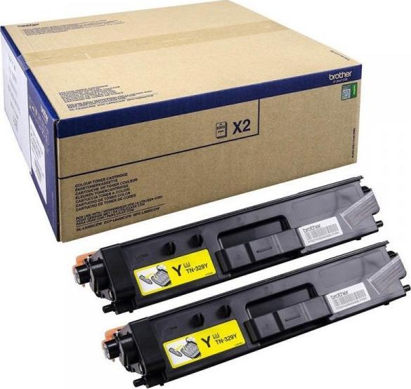 Brother toner originálny TN-329YTWIN toner originálny YELLOW - TN329YTWIN