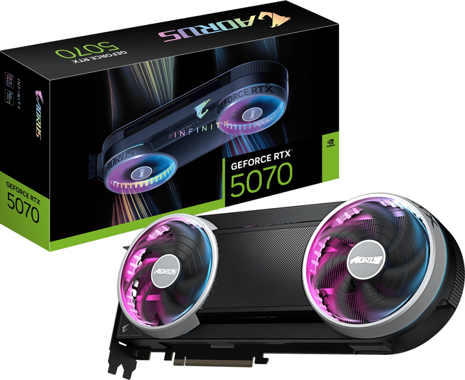 Gigabyte AORUS GeForce RTX 5070 Infinity 12GB DLSS4 (GV-N5070AORUS IF-12GD)