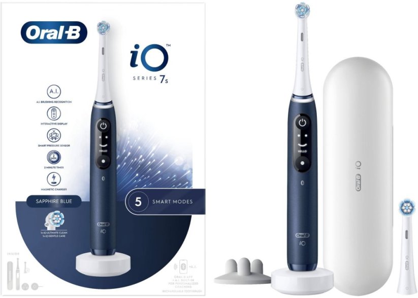 Braun Oral-B iO Series 7S toothbrush blue
