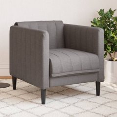 vidaXL Fotel, farba taupe, tapicerowany tkaniną Lumarko!