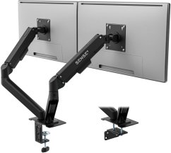 SENSE7 Uchwyt biurkowy na 2 monitory 17"-32" HANG DOUBLE Light