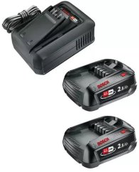 Gardena GARDENA Quick Charger AL 18V-44 P4A + 2x2.5Ah battery