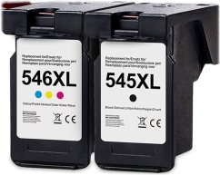 G&G XL-atramenty Sada 2 sztuki kompatybilny z Canon 546XL/545XL