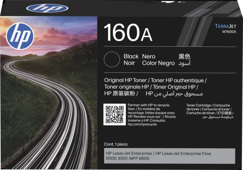 HP 160A Black Original LaserJet Toner Cartridge Čierny 10500 stron (W1600A)