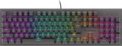 Genesis KLAWIATURA Pre GRACZY GENESIS THOR 303 CZ/SK PODŚWIETLENIE RGB MECHANICZNA SILENT SWITCH Čierna HOT