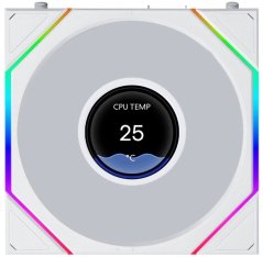 Lian Li Uni Fan TL LCD Flex Wireless ARGB PWM Reverse Blade 120mm White (G9F.12RTLLCD1F1W.00)