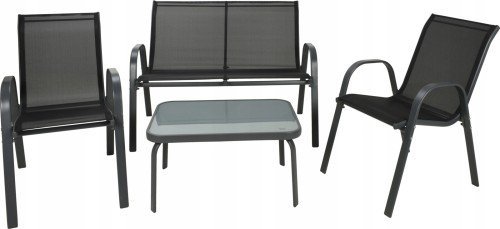 Koopman Sada mebli záhradných stolik + sofa + 2 fotele