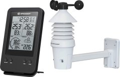 Bresser Meteostanica Pro 3-in-115,5 cm Čierna 2-dielná