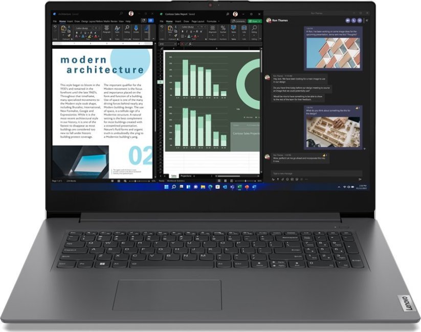 Lenovo Lenovo V V17, Intel® Core™ i5, 43.9 cm (17.3"), 1920 x 1080 pixels, 16 GB, 512 GB, Windows 11 Pro