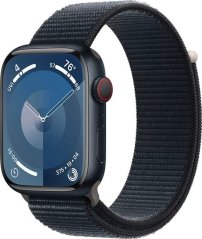 Apple Watch 9 GPS + Cellular 45mm Midnight Alu Sport M/L Modrý  (MRMF3QP/A)
