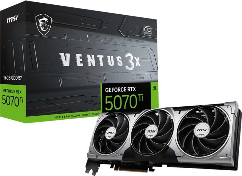 MSI GeForce RTX 5070 Ti Ventus 3X OC 16GB GDDR7 DLSS4