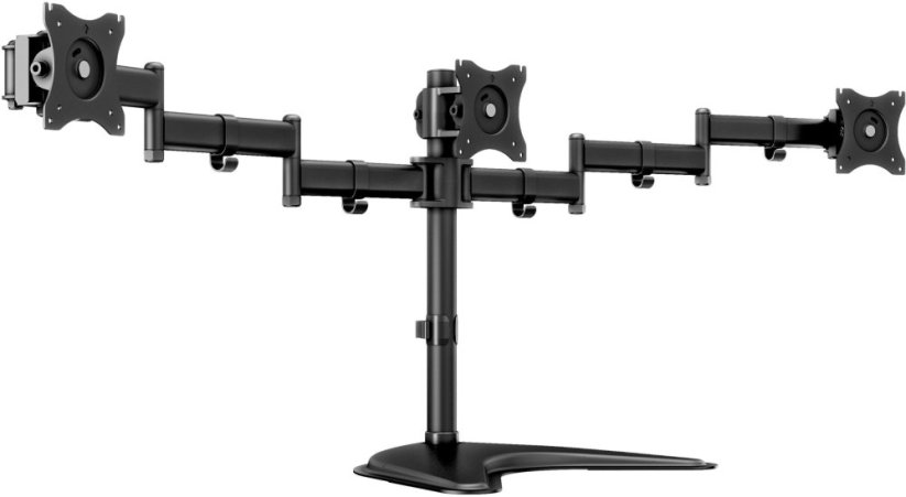MultiBrackets M Deskstand Basic Triple, Freestanding, 24 kg, 38.1 cm (15"), 68.6 cm (27"), 100 x 100 mm, Black (7350073733392)