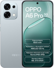 Oppo A6 Pro 5G 8/256GB Sivý titán (6932169381154)