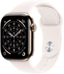 Apple Watch 11 GPS + Cellular 46mm Gold Titanium Sport Band S/M Ružový  (MFD54ZR/A)