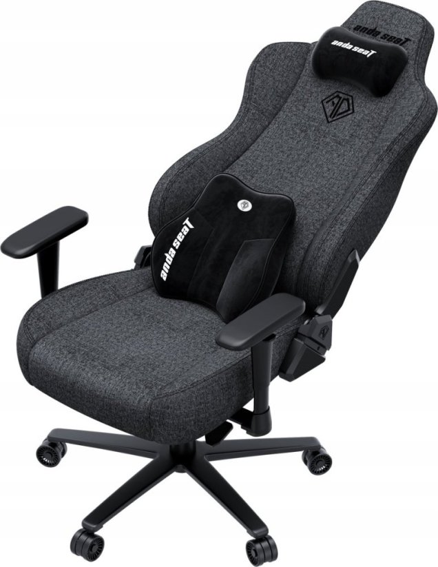 Anda Seat Fotel gamingowy materiál Novis Plus XL tmavoSivý obrotowy