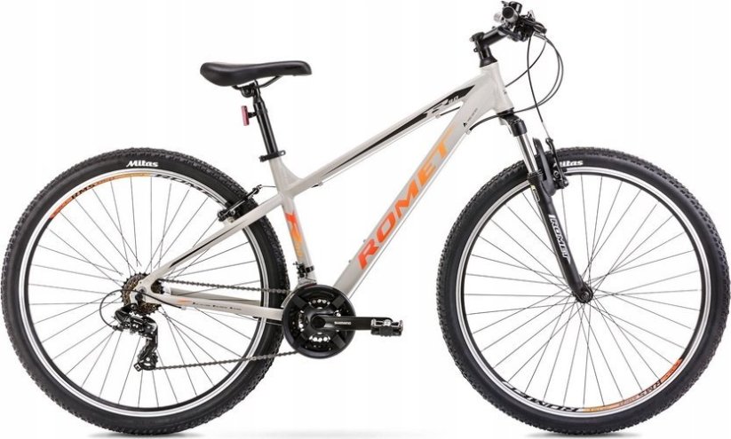 Romet Dviratis Romet Rambler R9.0 29" 2023 grey-black-orange-19" / L (Dydis: 19" / L)