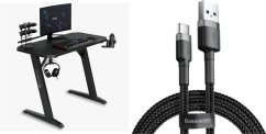 SENSE7 Nomad Classic Czarne 100 cmx50 cm 100x50 cm + kabel usb