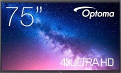 Optoma OPTOMA 5753RK 190,5cm 75Zoll 400cd/m2 UHD Interactive 4K Multi-Touch-Display Android 13 Integrated Google Play Store