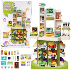 LeanToys Zabawkowy Sklep pre deti Super Market Interaktywny 67el