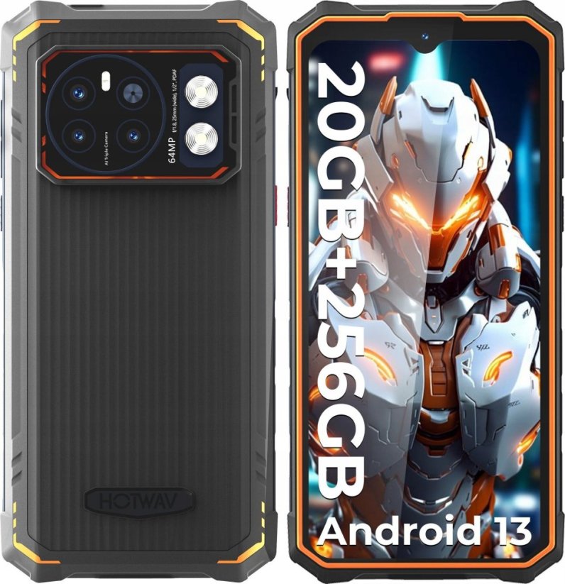 Meizu Smartfon HOTWAV Cyber 13 Pro - 6.6'' 12+8/256GB Oranžový