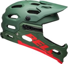 Bell Prilba na celú tvár BELL SUPER 3R Rozmer prilbau: S(52-56cm), Wybierz farba: Matte Dark Green Infrared