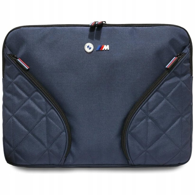 BMW Taška BMW Nylon Pockets&Metal Logo Sleeve 16" Modrý