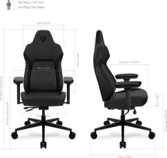 ThunderX3 ThunderX3 CORE Smart Ergonomischer Gaming Stuhl - Racer Black