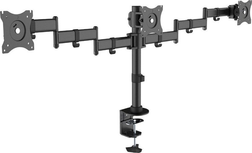 Maclean Uchwyt biurkowy na 3 monitory 13" - 27" (MC-691)