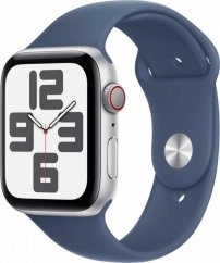 Apple Watch SE GPS + Cellular 40mm Silver Alu Sport M/L Modrý  (MXGG3ET/A)