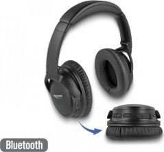 Delock Delock Bluetooth 5.0 Kopfhorer Over-Ear faltbar mit integriertem Mikrofon und intensivem Bass, bis zu 20 Stunden Laufzeit