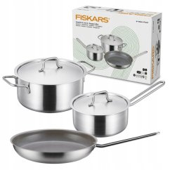Fiskars Sada Hrncov i patelni 1.5 l, 3 l, o średnicy 28 cm