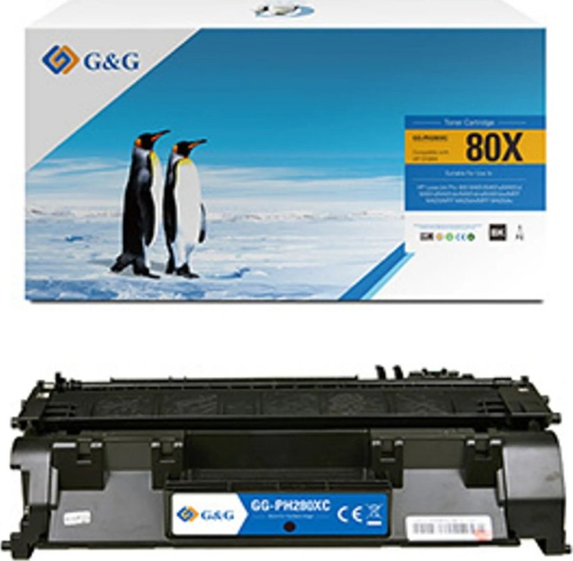 G&G kompatybilny toner z HP CF280X, NT-PH280XC, HP 80X, black, 6900s