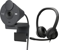 Logitech Brio 300 Graphite (960-001436) + H390 (981-000406)