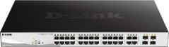 D-Link Prepínač DGS-1210-24P Switch 24GE PoE 4SFP