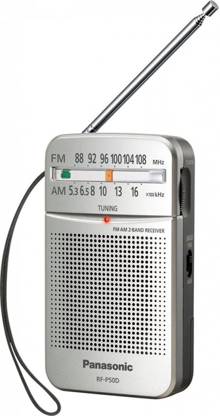 Panasonic Radioodtwarzacz przenośne  Panasonic  RF-P50DEG-S (farba strieborný)