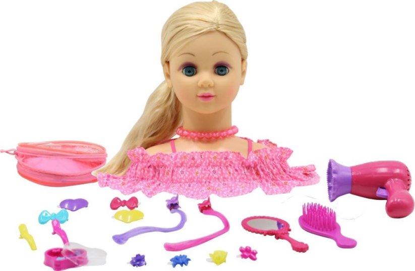 Happy Friend - Hairstyling Head Blond Hair (504404) /Pretend Play /Multi