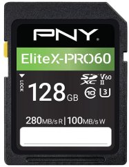 PNY PNY SD EliteX-PRO 60 UHS-II 128GB Flash Memory Card